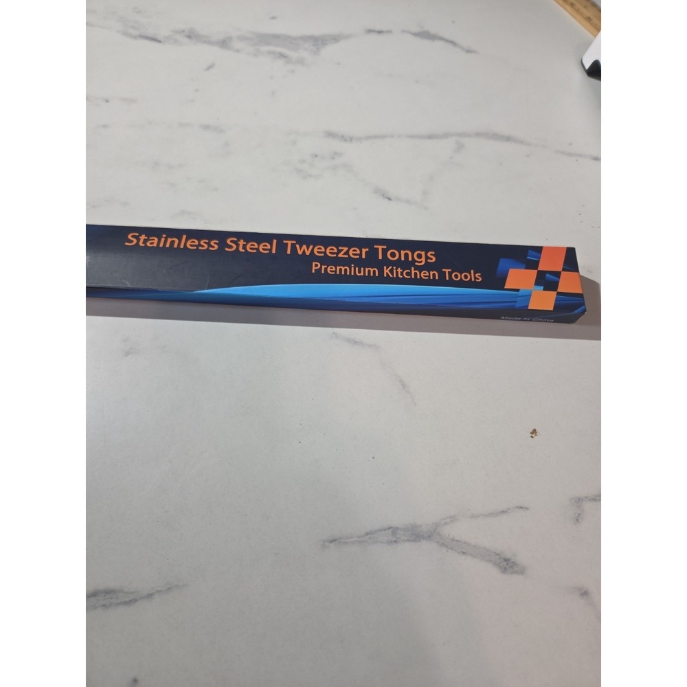 Set Of 2 Stainless Steel Premium Kitchen Plating Tongs